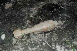 В Петергофе нашли артиллерийский снаряд