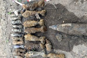 Около озера Барское нашли почти 250 кг боеприпасов времён войны, накануне в том же районе обнаружили 300 кг снарядов