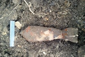 В Пушкинском районе рабочие выкопали артиллерийский снаряд