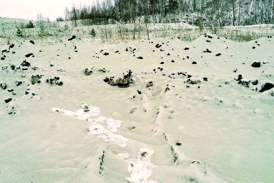 Зеленый снег выпал в Челябинской области